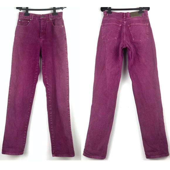 Vintage Mom Jeans - High Rise - Waist 26 - Faded Red/Purple - Picture 7 of 7